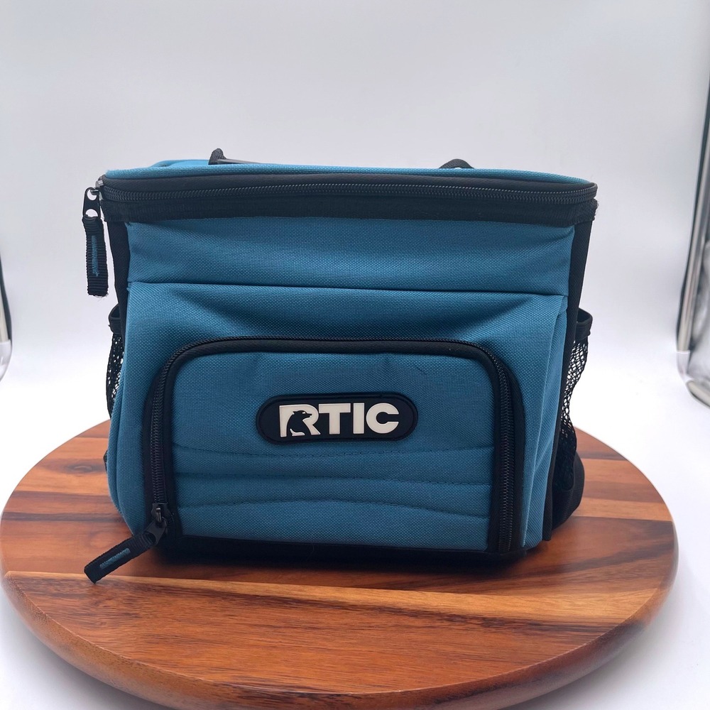 RTIC Day Cooler Bag Blue Teal Insulated Soft Sided Lunch Tote 112017C